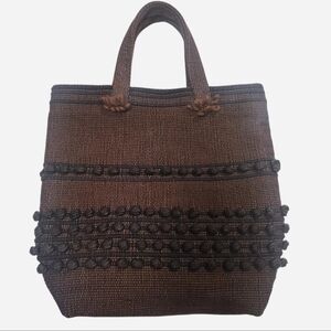 Vintage Arrowcraft Shop Woven Tote Bag